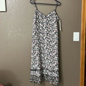 rag & bone Floral Maxi Dress - Black and White